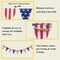American Stars and Stripes Flag Bunting Garland USA Triangle Banner (Multicolor)